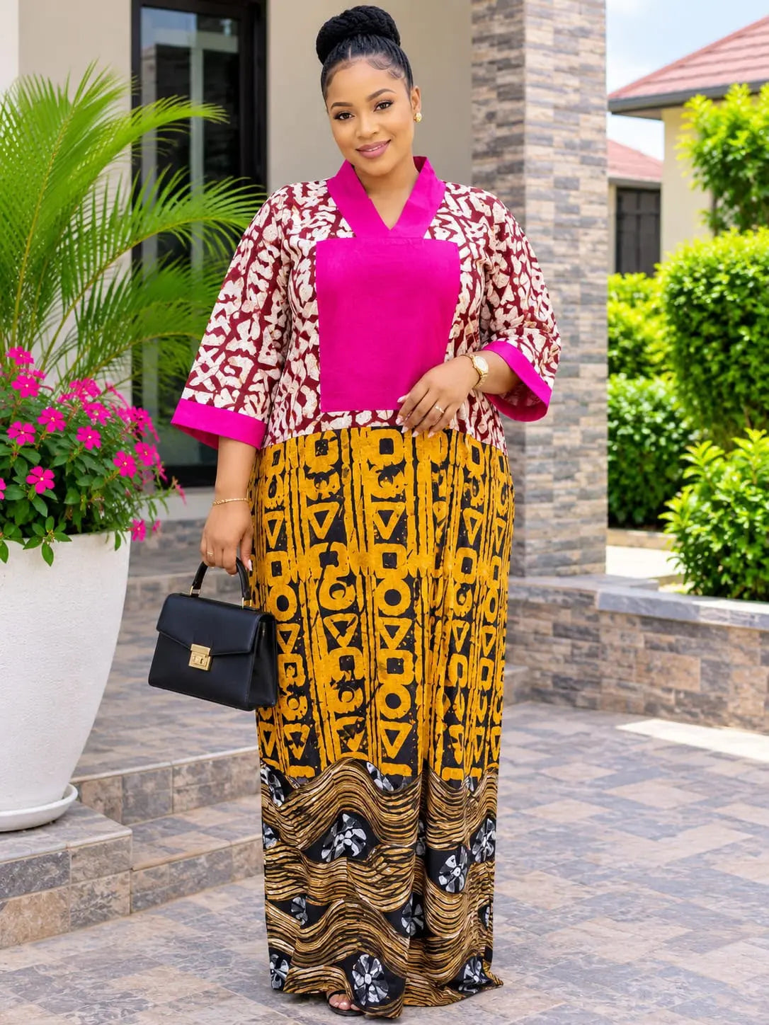 JGC Colour Pop Kaftan – Berry Bliss
