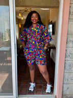 JGC Kauli Ankara Top — Multicolour Geometric