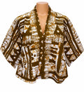 JGC Kauli Ankara Top — Brown & Cream Abstract