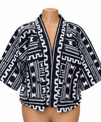 JGC Kauli Ankara Top — Black & White Geometric