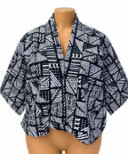 JGC Kauli Ankara Top — Black & White Tribal