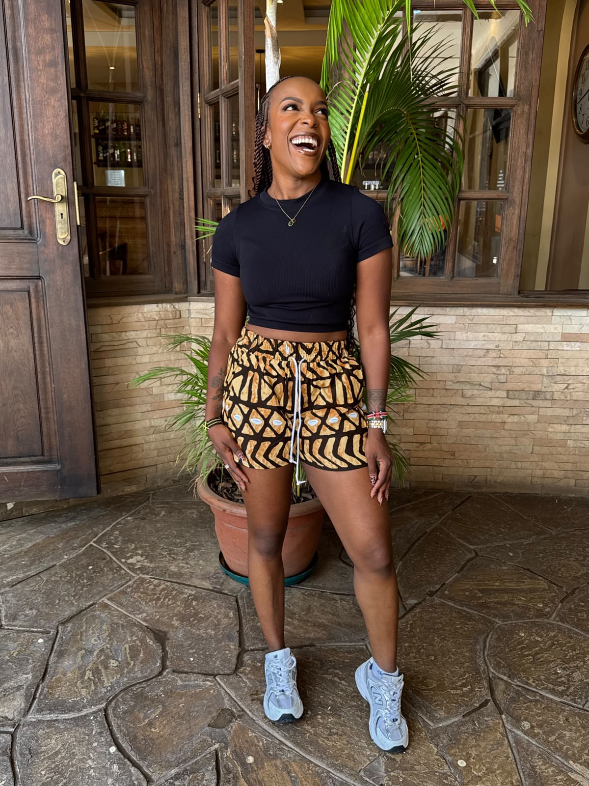 JGC Ankara Shorts — Brown & Black