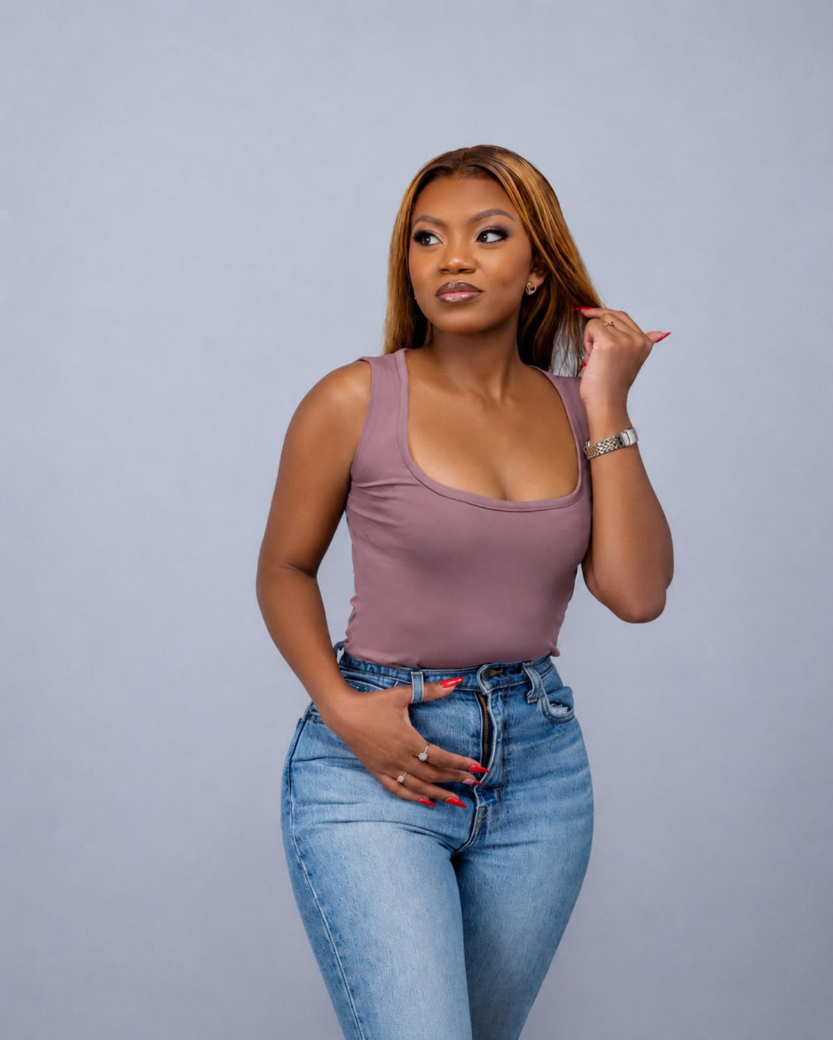 JGC Bodysuit — Mauve