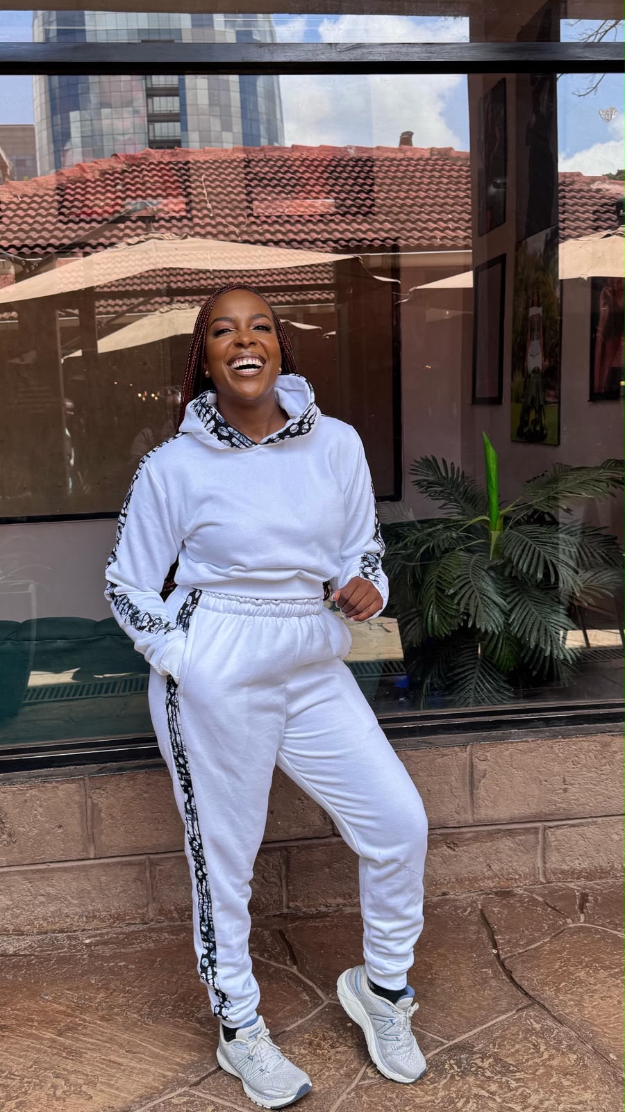 JGC Jogger Set — White & Black