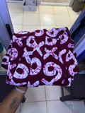 JGC Palazzo Set — Burgundy & Lilac Abstract